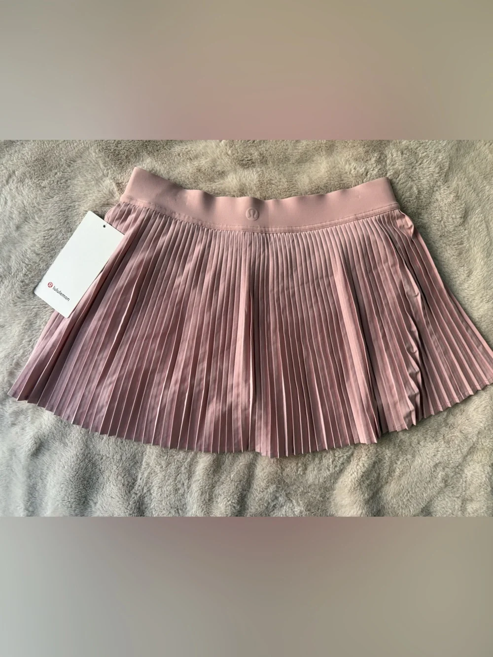 NWT Lululemon Varsity HR Pleated Tennis Skirt Pink Haze Size 8